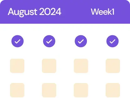 Illustration of maintaining a consistent schedule